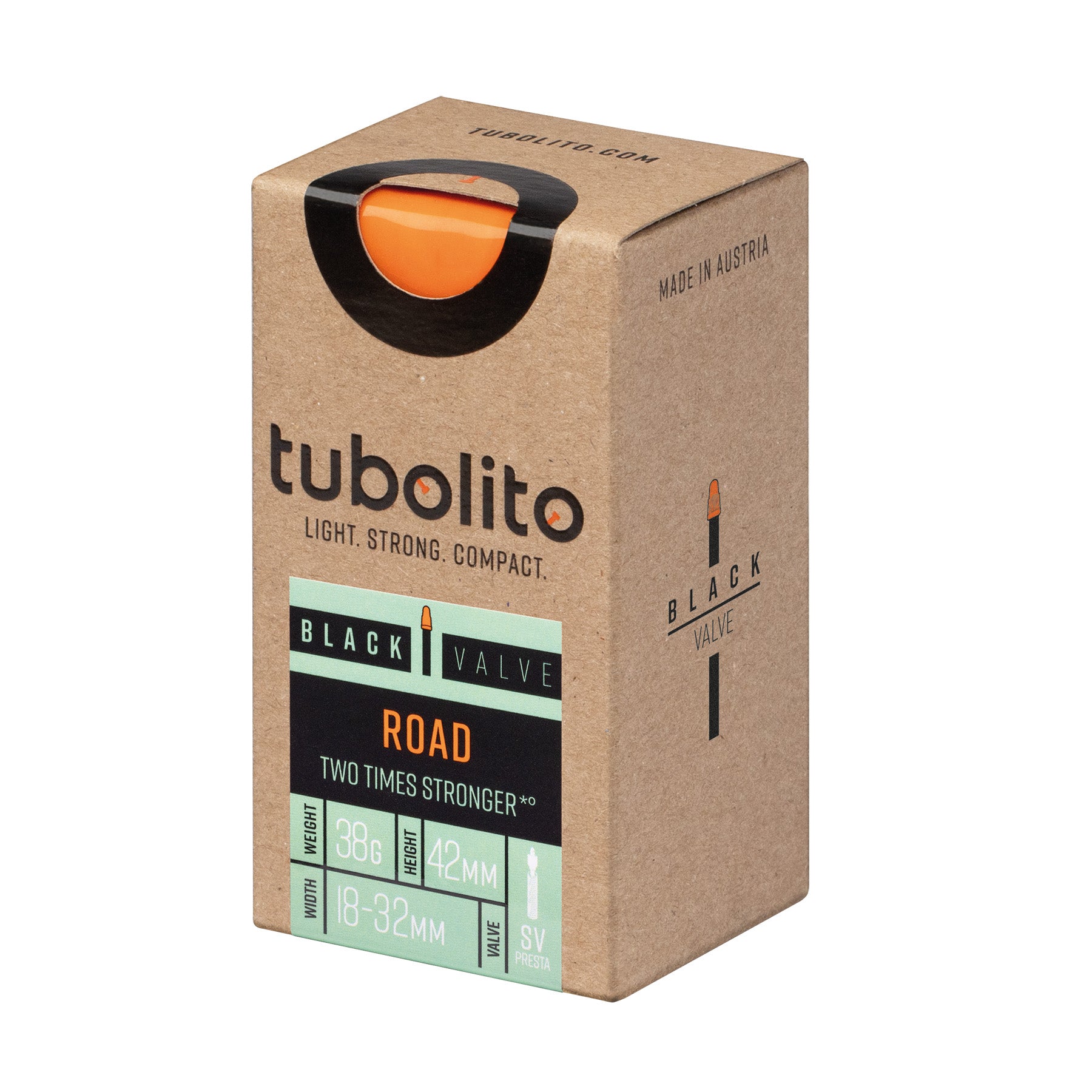 Tubolito Tubo Road Tube - 700 x 18-32mm 42mm Presta Valve Black-Goodwynn'sGoodwynn's