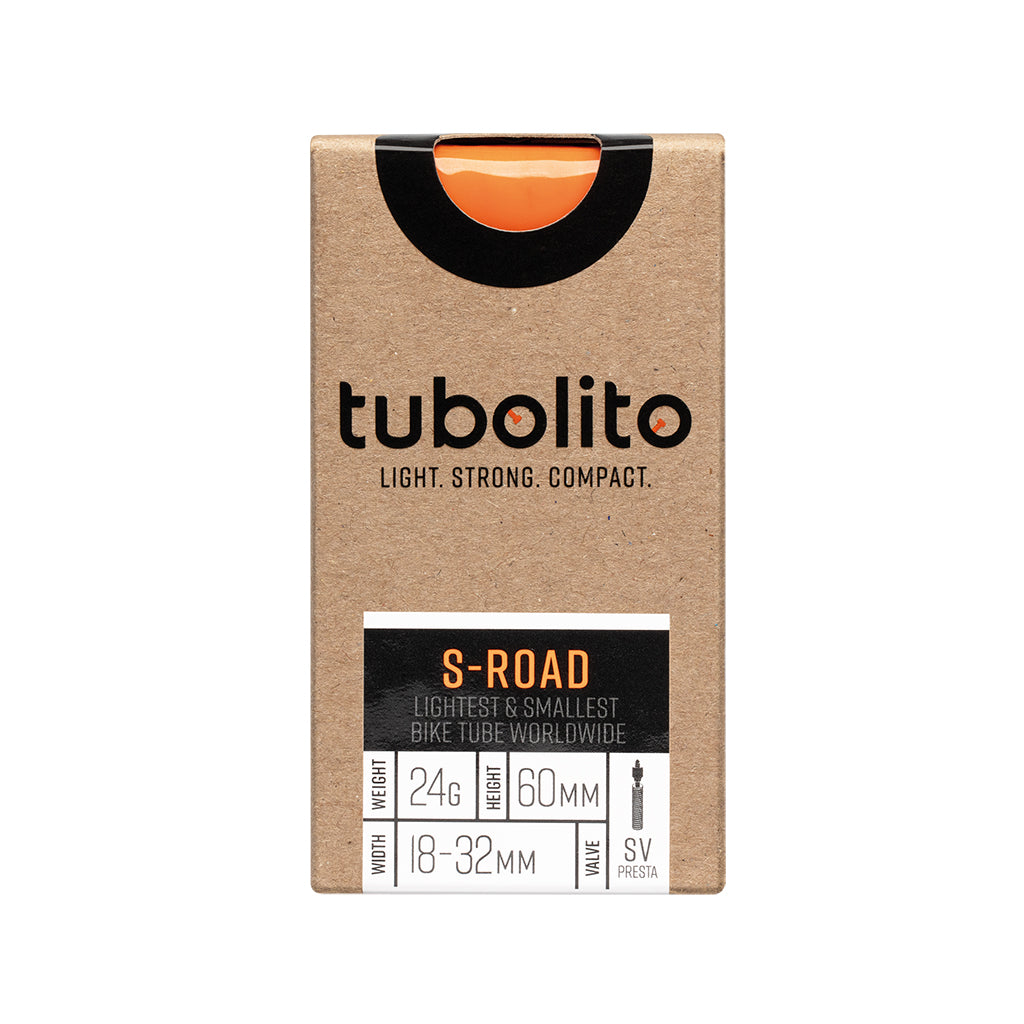 Tubolito S-Tubo Road Tube - 700 x 18-32mm 60mm Presta Valve Orange-Goodwynn'sGoodwynn's