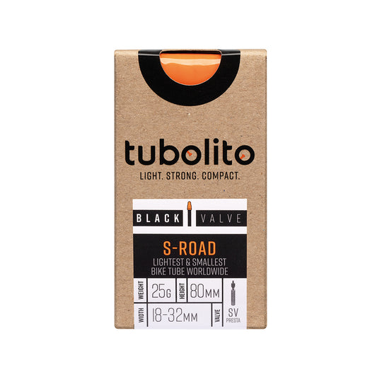 Tubolito S-Tubo Road Tube - 700 x 18-32mm 80mm Presta Valve Black-Goodwynn's