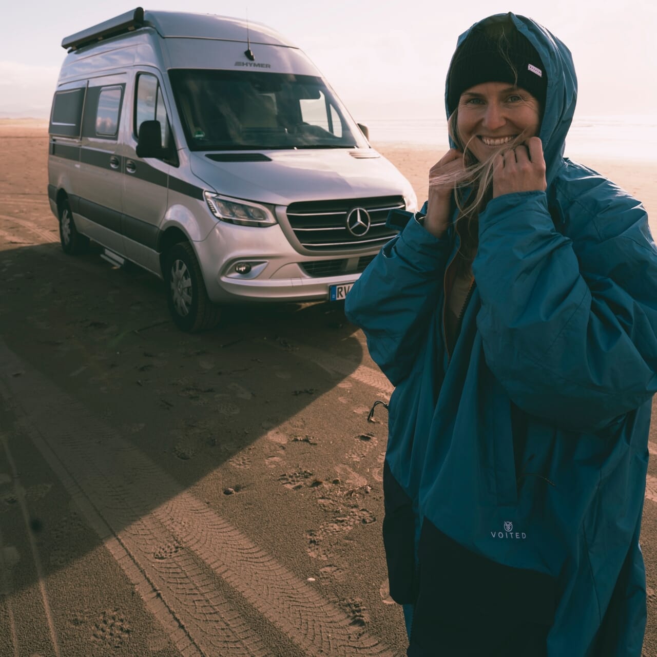 VOITED 2nd Edition Outdoor Changing Robe & Drycoat for Surfing, Camping, Vanlife & Wild Swimming - Blue Steel-Goodwynn'sGoodwynn's