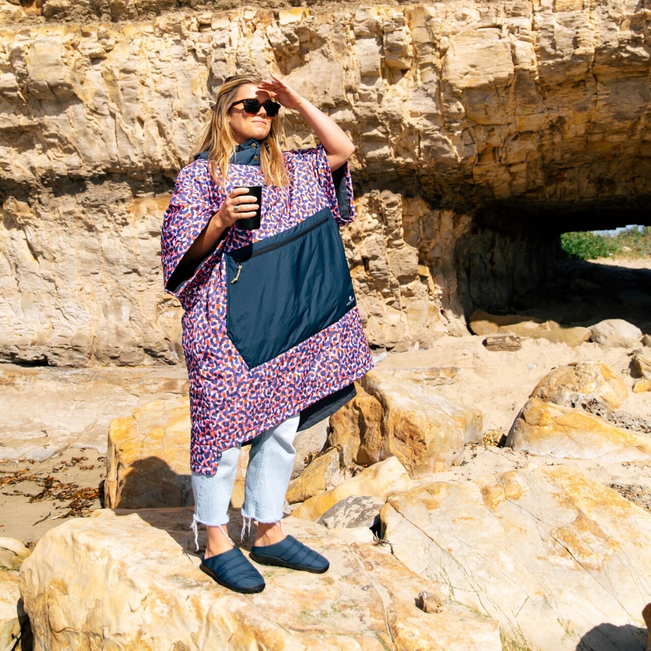 VOITED 2nd Edition Outdoor Poncho for Surfing, Camping, Vanlife & Wild Swimming - Confetti-Goodwynn'sGoodwynn's