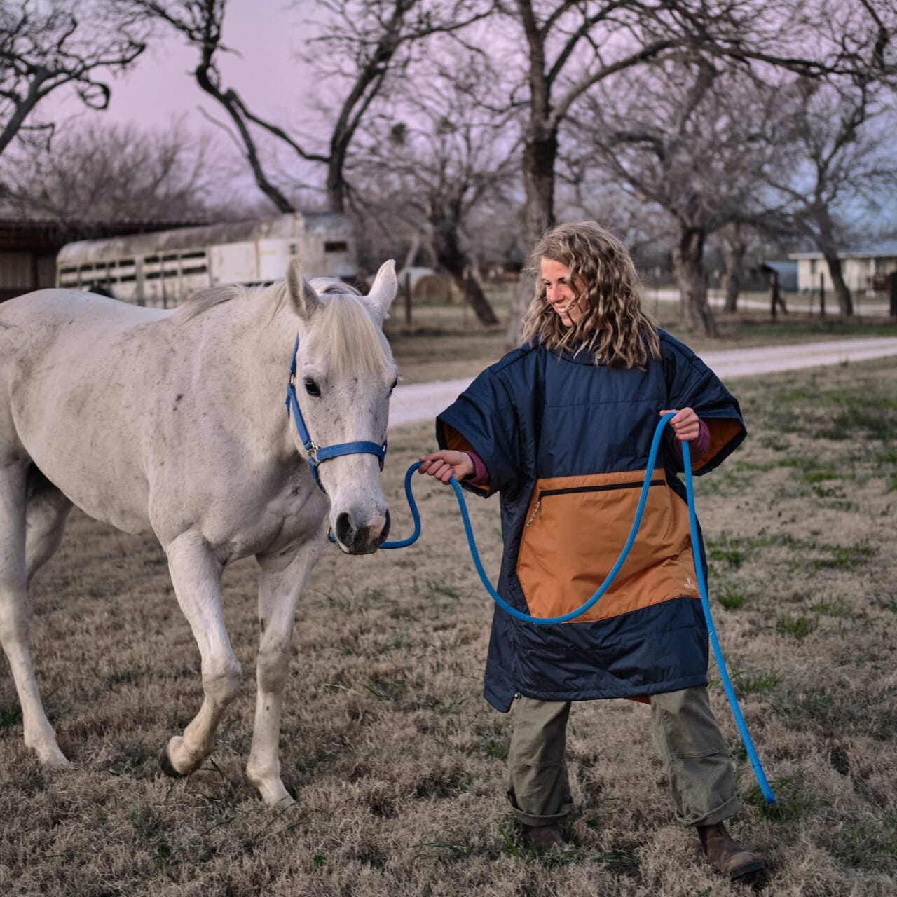 VOITED 2nd Edition Outdoor Poncho for Surfing, Camping, Vanlife & Wild Swimming - Ocean Navy / Desert-Goodwynn'sGoodwynn's
