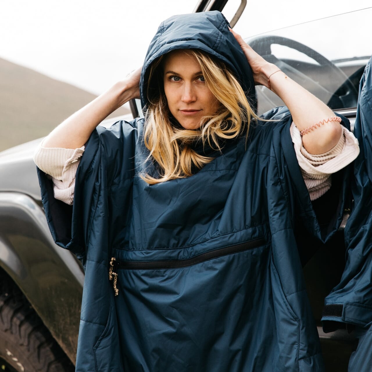VOITED 2nd Edition Outdoor Poncho for Surfing, Camping, Vanlife & Wild Swimming - Ocean Navy-Goodwynn'sGoodwynn's