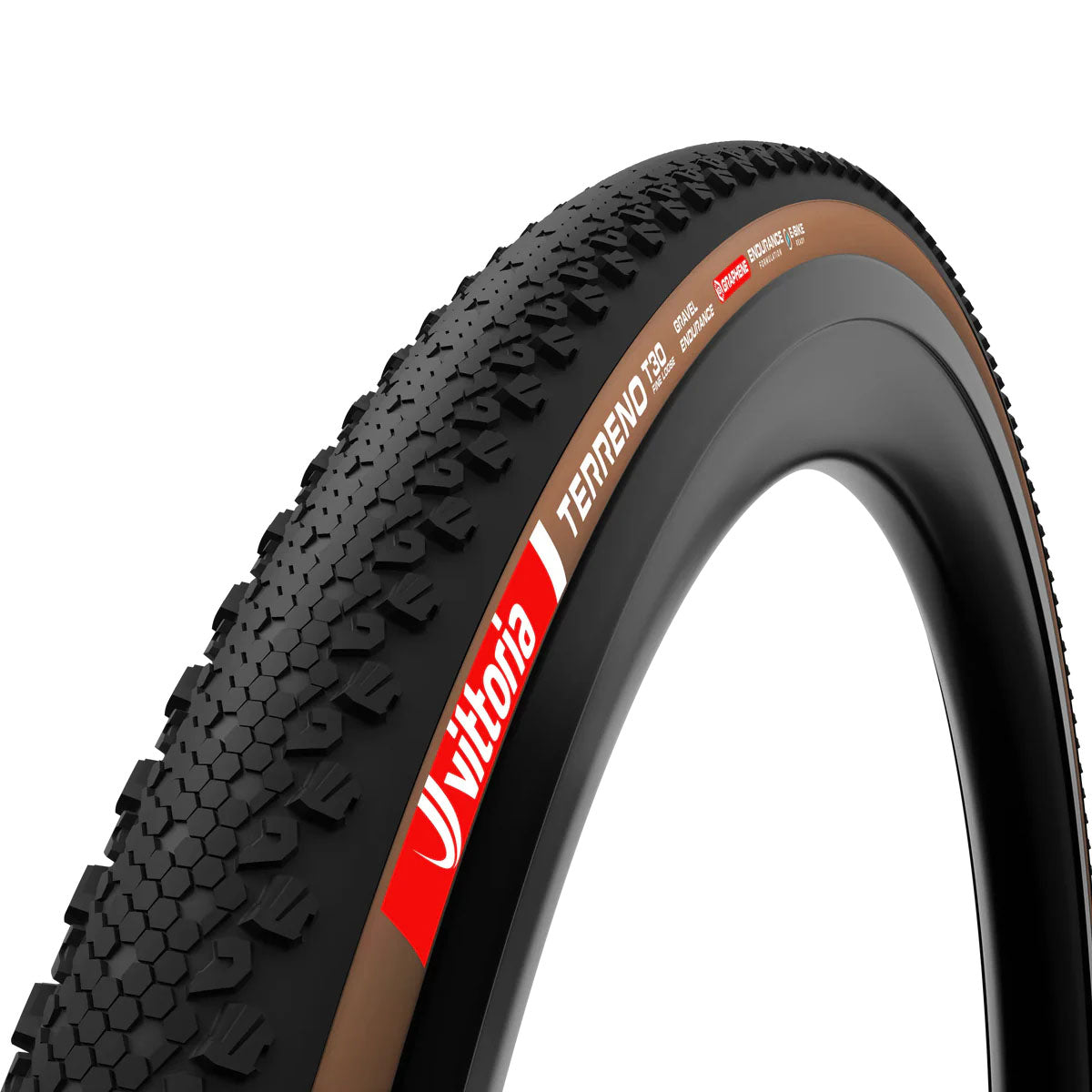 Vittoria Terreno T30 Fine Loose Tire - 700 x 45 Tubeless Folding BLK/Brown Gravel Endurance Graphene G2.0-Goodwynn'sGoodwynn's