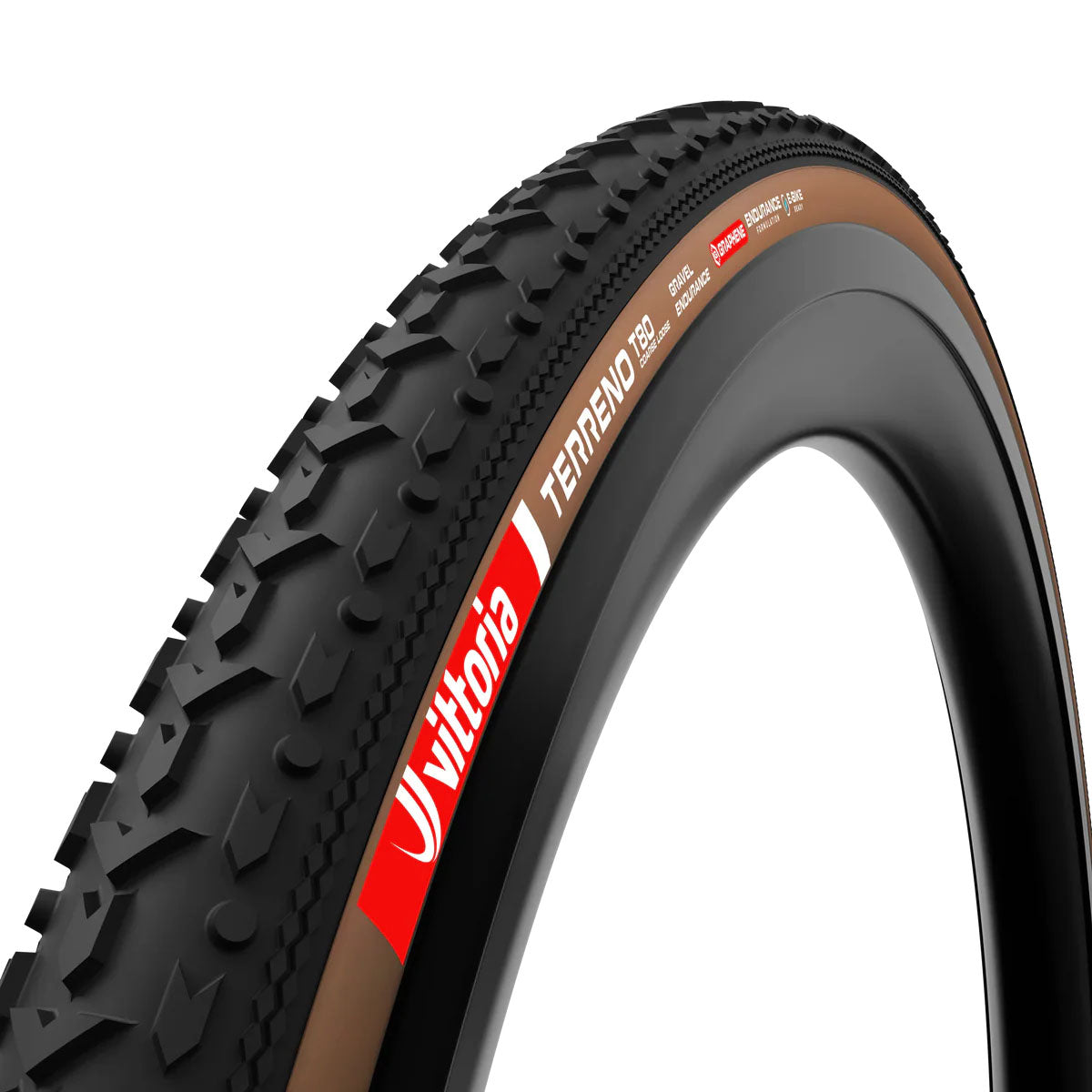 Vittoria Terreno T80 Coarse Loose Tire - 700 x 40 Tubeless Folding BLK/Brown Gravel Endurance Graphene G2.0-Goodwynn'sGoodwynn's