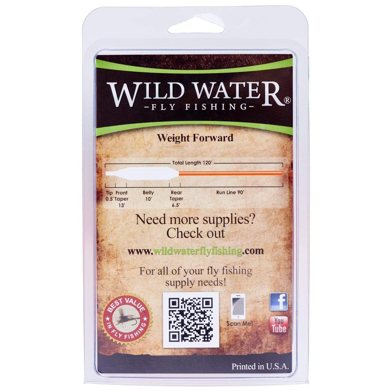 Wild Water Fly Fishing 5/6F Switch Line, 300 grains-Goodwynn'sGoodwynn's