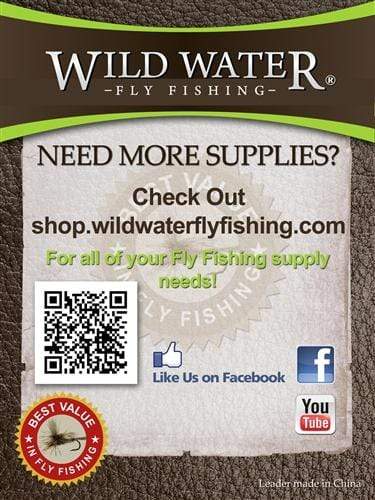 Wild Water Fly Fishing 12' Tapered Monofilament Leader 1X, 6 Pack-Goodwynn'sGoodwynn's