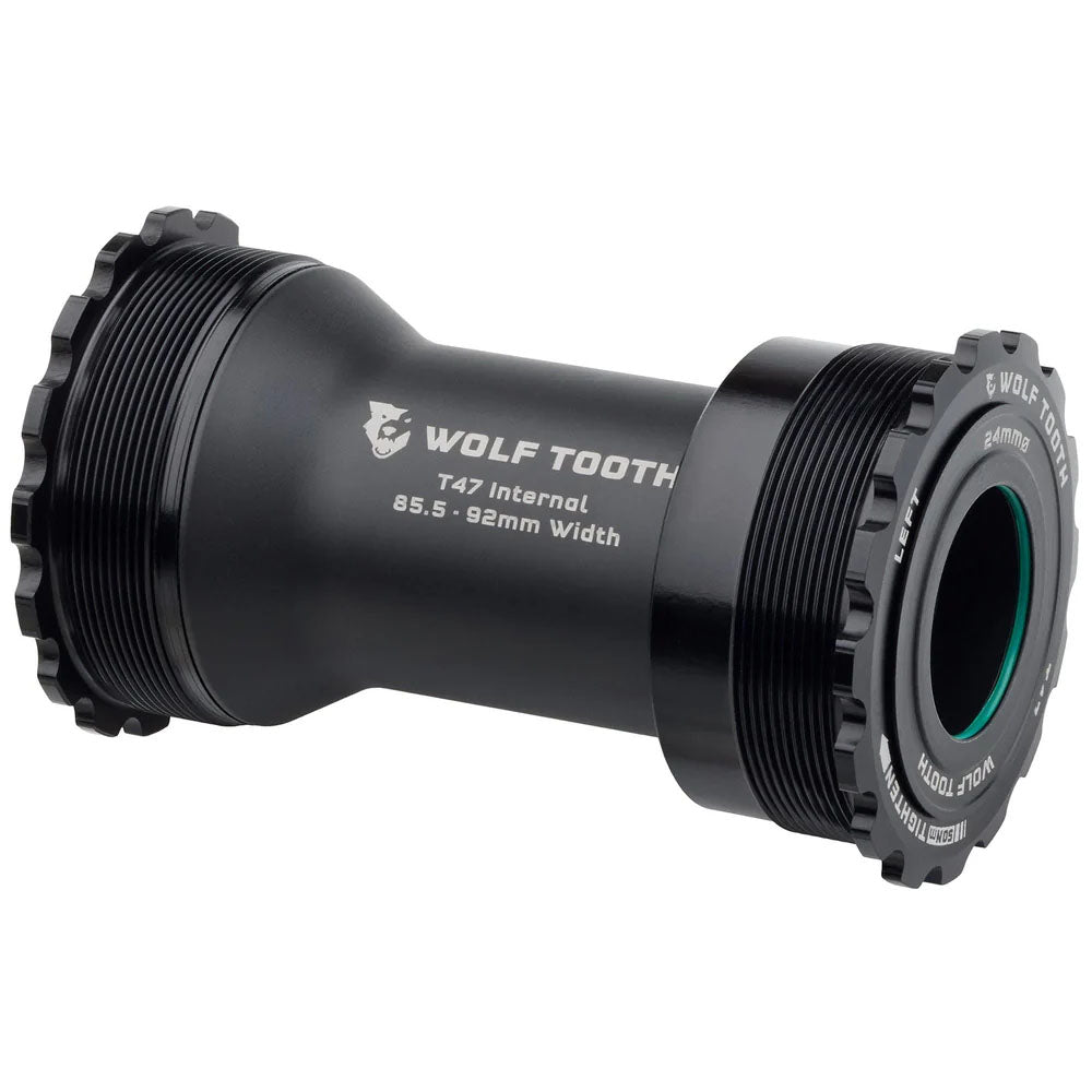 Wolf Tooth Bottom Bracket - T47 Inboard 85.5/92mm For 24mm Spindle Black-Goodwynn'sGoodwynn's