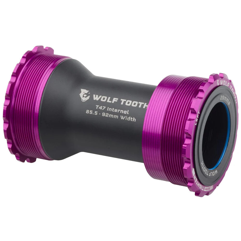 Wolf Tooth Bottom Bracket - T47 Inboard 85.5/92mm For 29mm Spindle Ultraviolet Purple-Goodwynn'sGoodwynn's