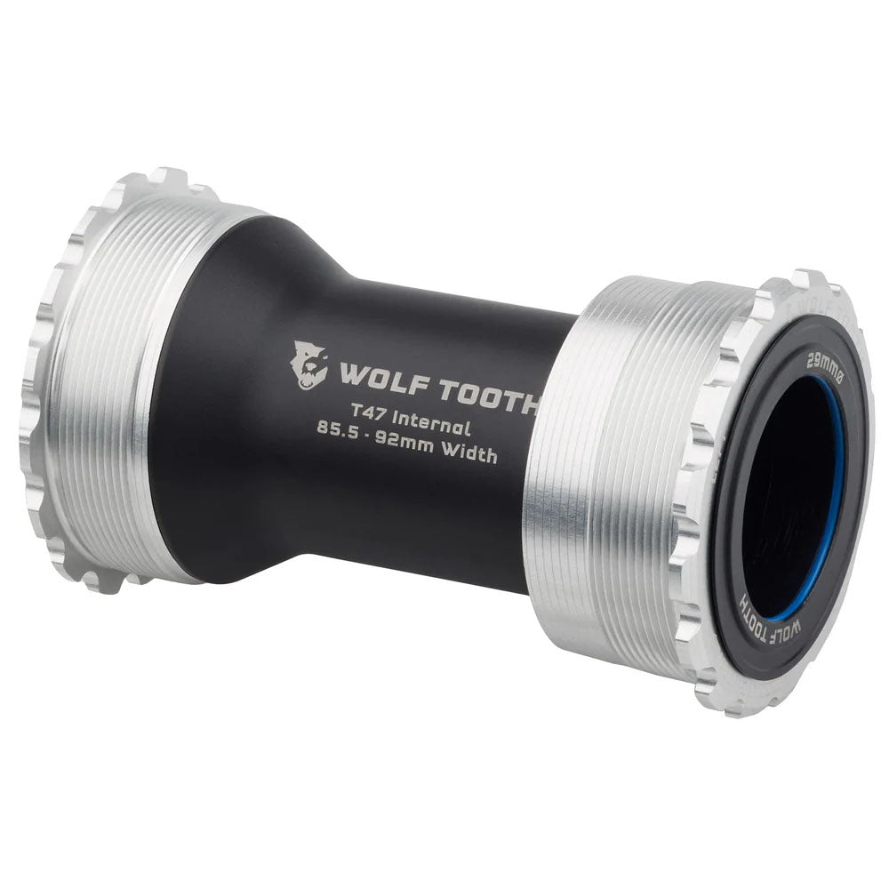 Wolf Tooth Bottom Bracket - T47 Inboard 85.5/92mm For 29mm Spindle Raw Silver-Goodwynn'sGoodwynn's
