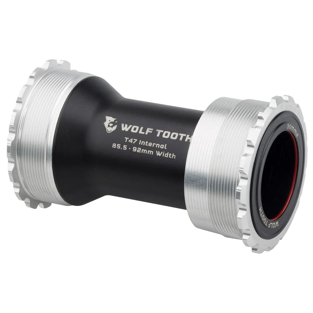 Wolf Tooth Bottom Bracket - T47 Inboard 85.5/92mm For 30mm Spindle Raw Silver-Goodwynn'sGoodwynn's