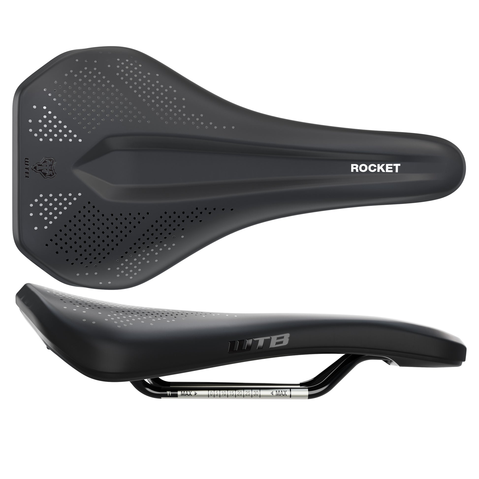 WTB Rocket Saddle - Titanium Black Medium Fusion Form-Goodwynn'sGoodwynn's
