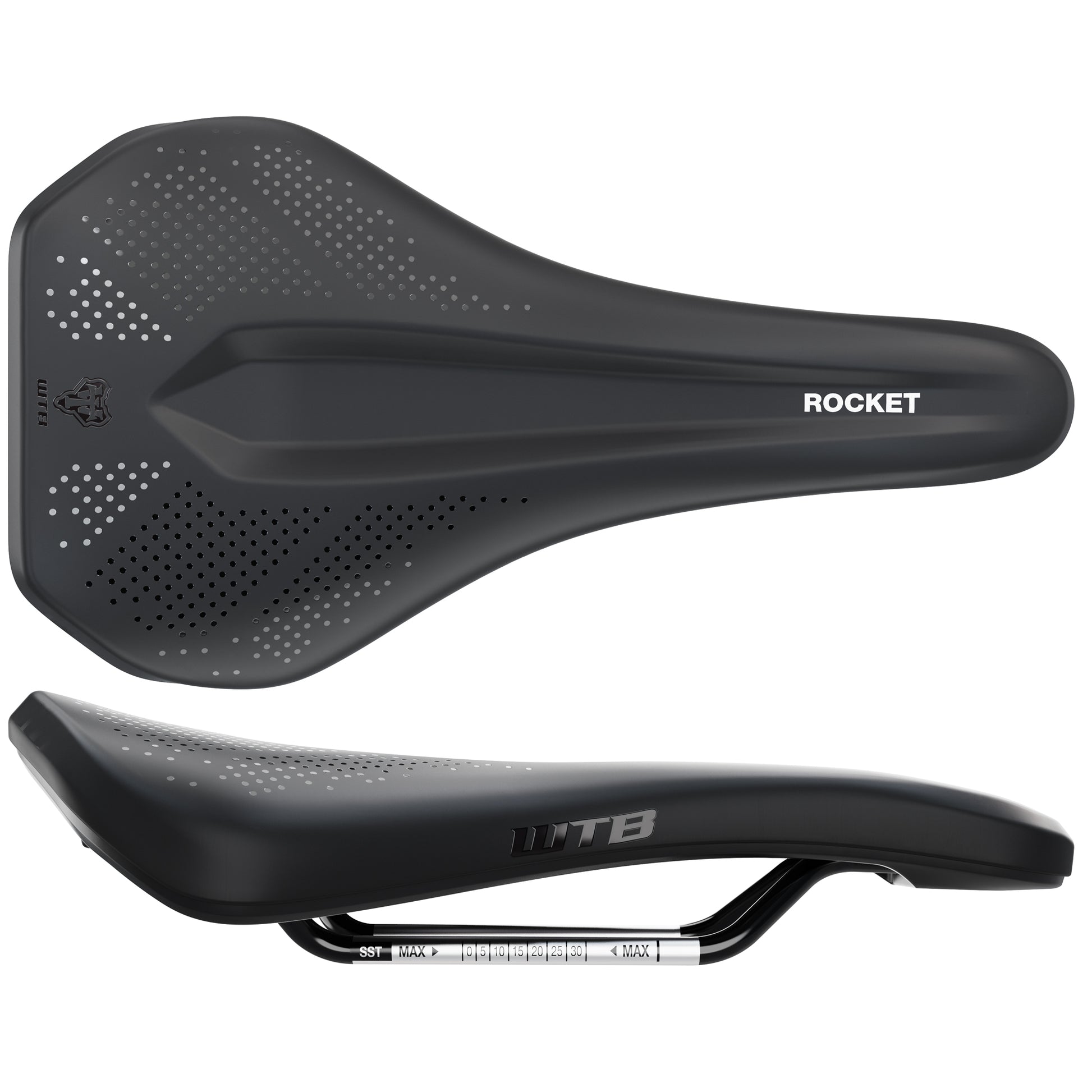 WTB Rocket Saddle - Stainless Black Medium Fusion Form-Goodwynn'sGoodwynn's