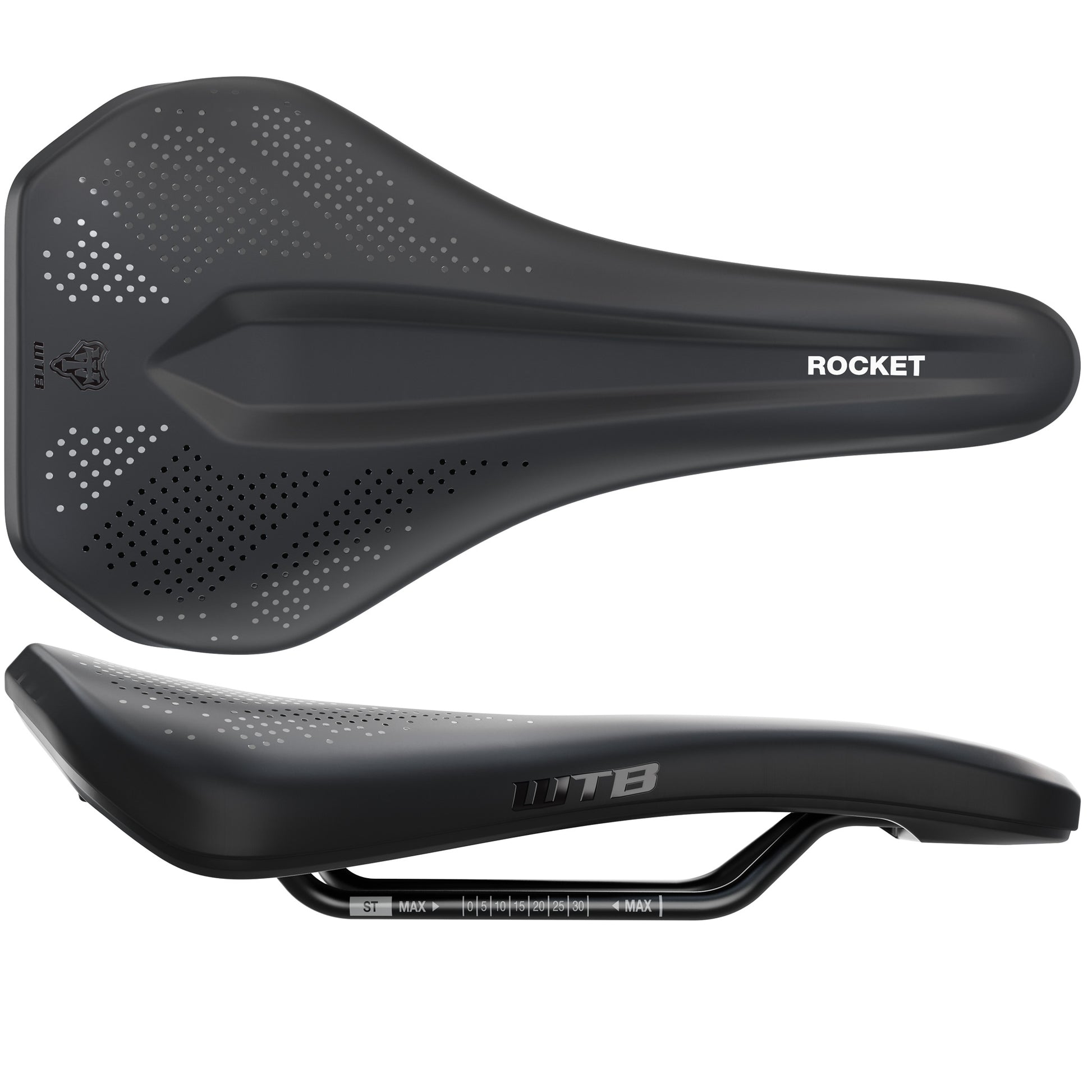 WTB Rocket Saddle - Steel Black Medium Fusion Form-Goodwynn'sGoodwynn's