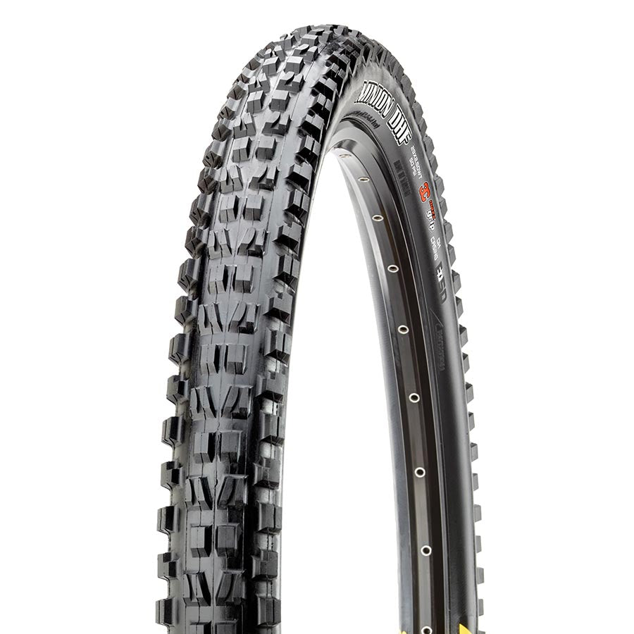 Maxxis Minion DHF Mountain Tire 27.5"x2.50 Folding Tubeless Ready MaxxGrip DH E50 Wide Trail 60x2TPI Black-Goodwynn'sGoodwynn's
