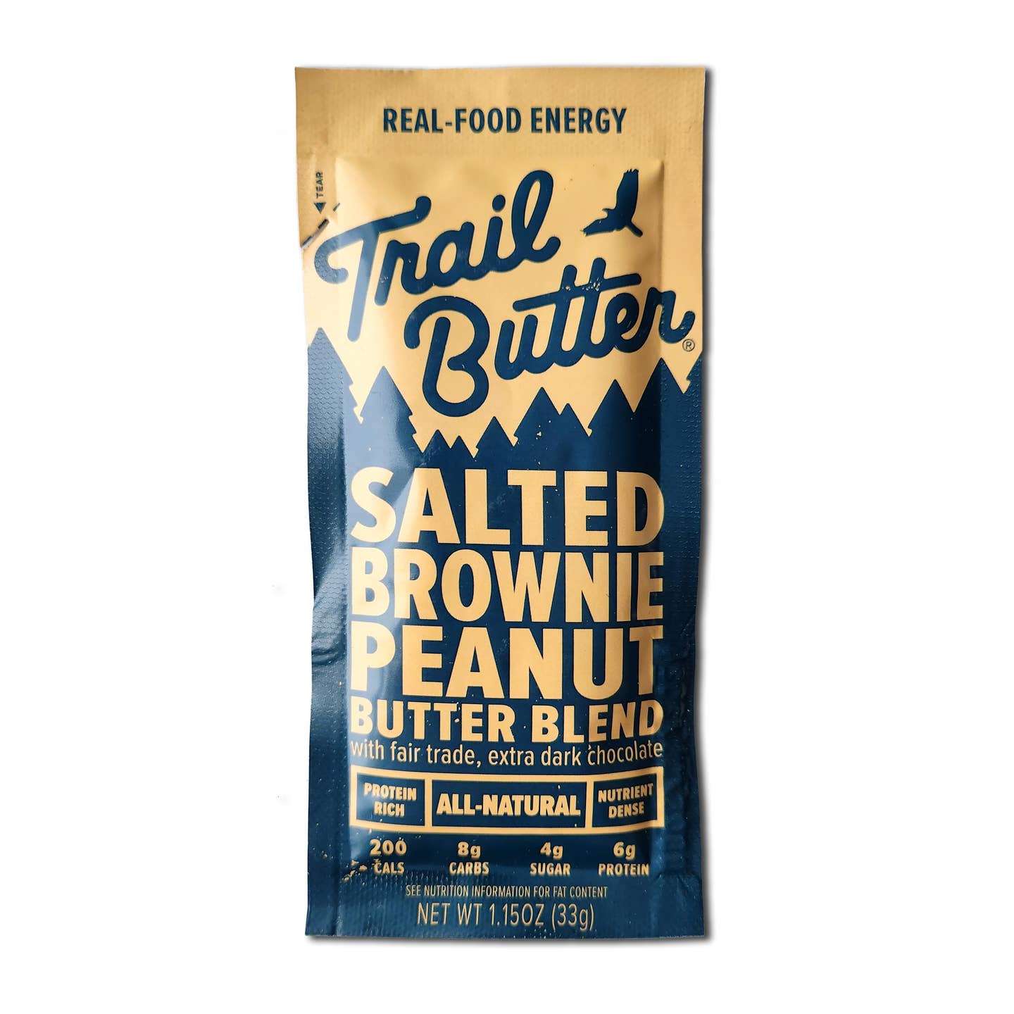 Trail Butter Nut Butter Blends - Salted Brownie Premium Peanut Butter - 1.15oz Packets