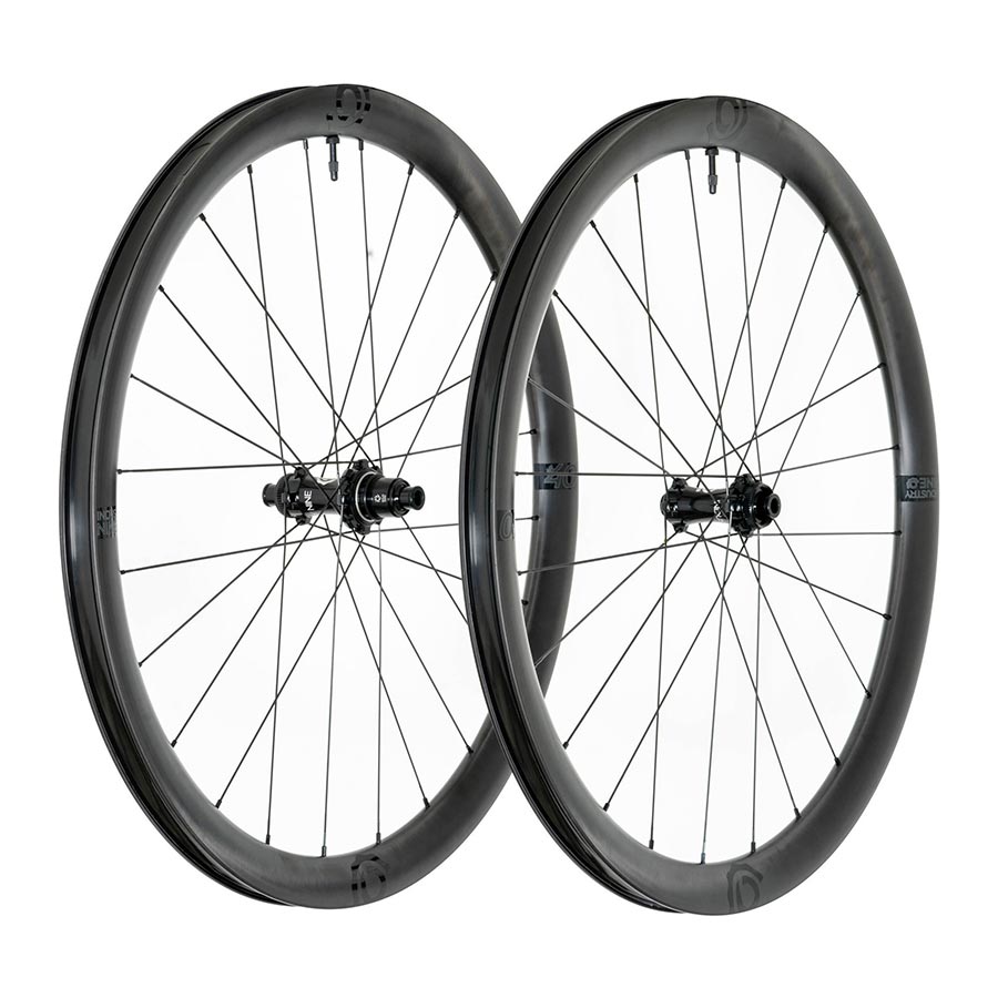 Industry Nine Solix AL AR40 Wheel Front and Rear 700C / 622 Holes: F: 24 R: 24 F: 12mm R: 12mm F: 100 R: 142 Disc Center Lock Shimano Road 11 Set-Goodwynn'sGoodwynn's
