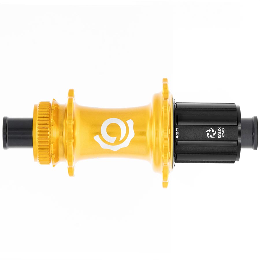 Industry Nine Solix G Classic Rear HG11 Disc Hub Rear 24H 12mm TA 142mm Shimano HG 11 Gold-Goodwynn'sGoodwynn's