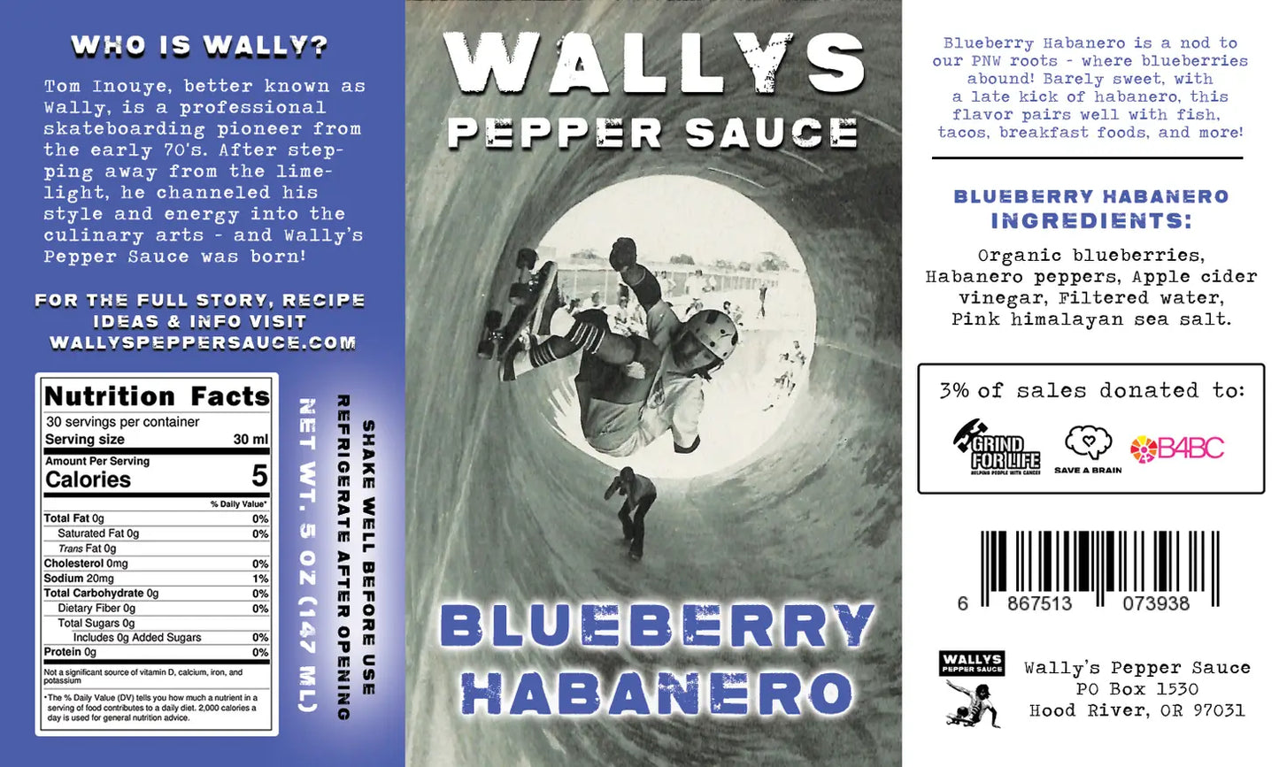 Wallys Pepper Sauce Blueberry Habanero