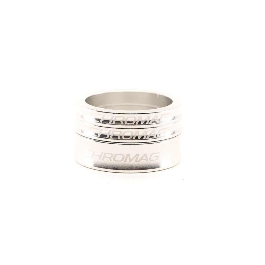 Chromag Spacer Kit Headset Spacer 1-1/8 Height: Set Aluminum Silver Kit-Goodwynn'sGoodwynn's