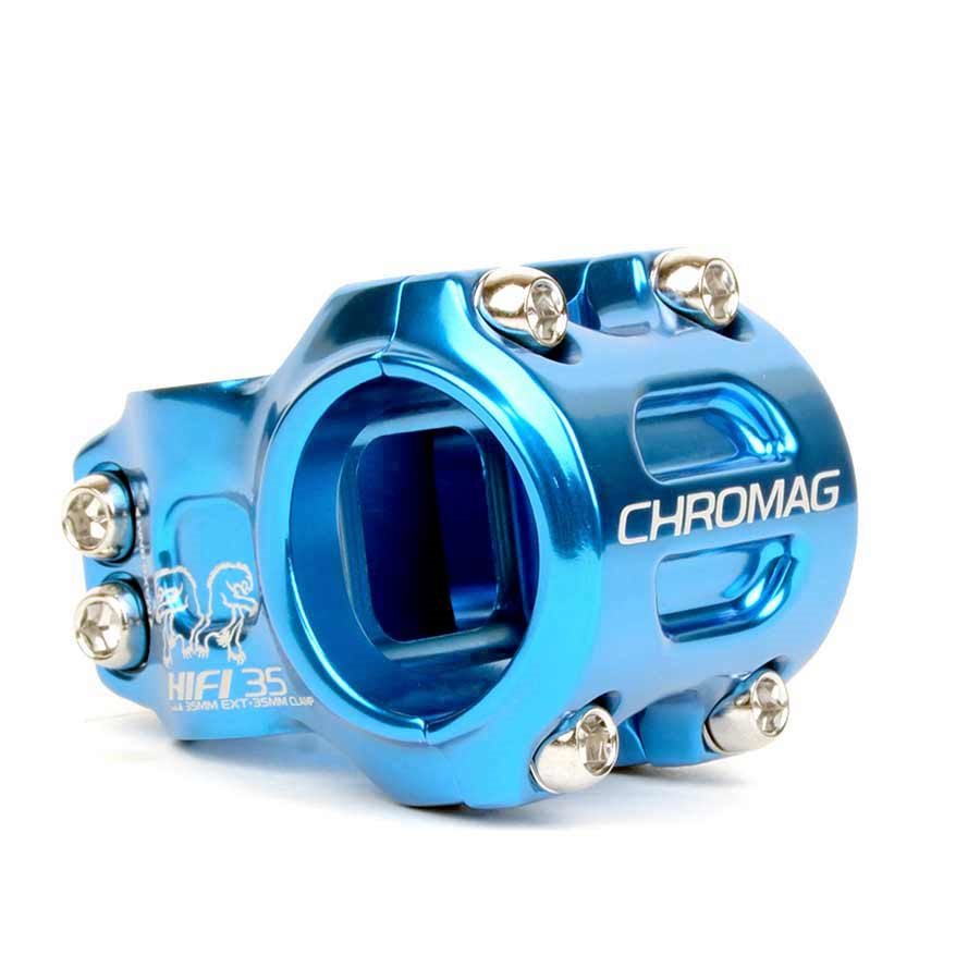 Chromag HiFi Stem 1-1/8 L: 50mm 0° Dia: 35mm Blue-Goodwynn'sGoodwynn's