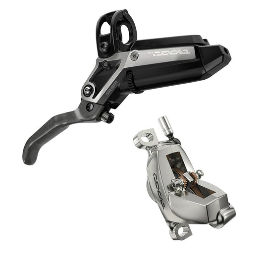 SRAM Code Ultimate Stealth Disc Brake Lever - Front Post Mount 4-Piston Carbon Lever Titanium Hardware BLK/Silver C1-Goodwynn's