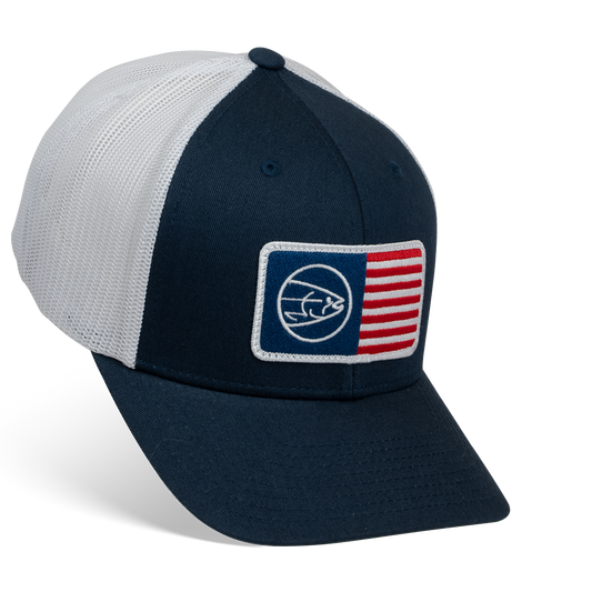 STLHD Freedom Snapback Trucker Hat Navy/White-Goodwynn's