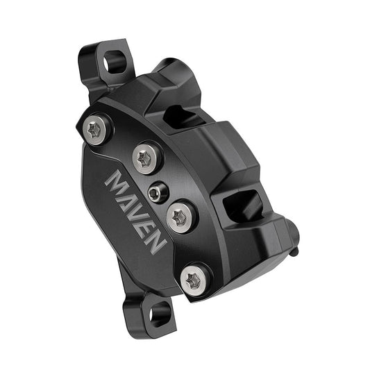 SRAM Maven Silver Disc Brake Caliper Assembly - Front/Rear Post Mount 4-Piston BLK A1-Goodwynn's