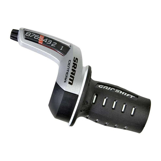 SRAM Centera Twist 8sp Rear Shifter 2:1 Silver/Black-Goodwynn's