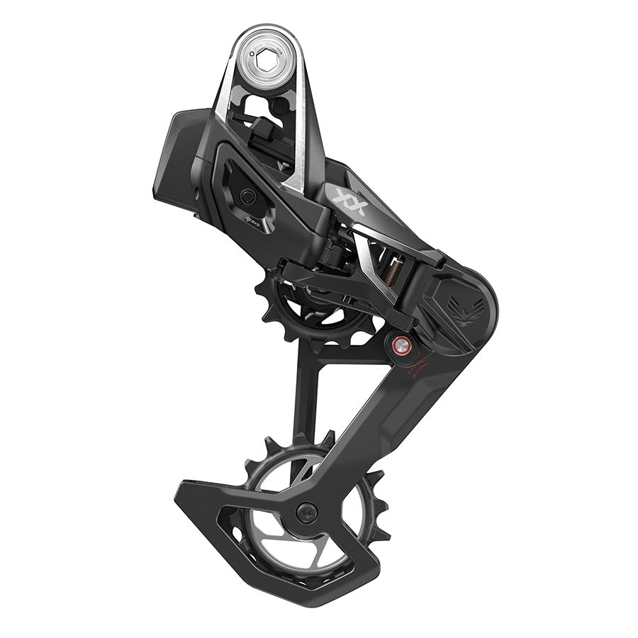 SRAM XX SL Eagle T-Type AXS Rear Derailleur - 12-Speed 52t Max Battery Not Included Wheel Axle Mount Carbon Cage BLK/Silver-Goodwynn'sGoodwynn's