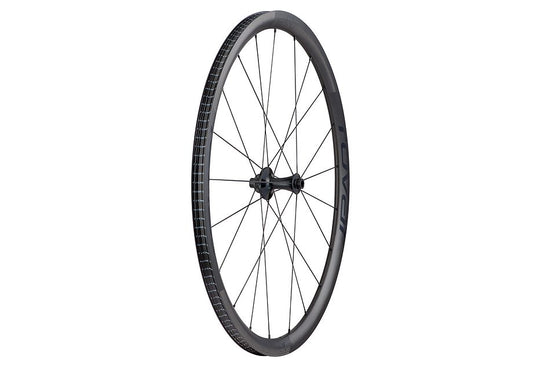 Roval alpinist clx front front wheel satin carbon/gloss black 700c-Goodwynn's