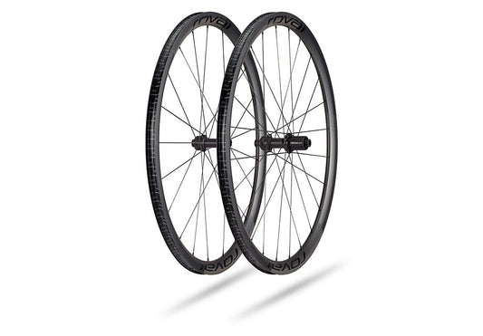 Specialized alpinist clx ii wheel satin carbon/gloss black 700c front-Goodwynn's