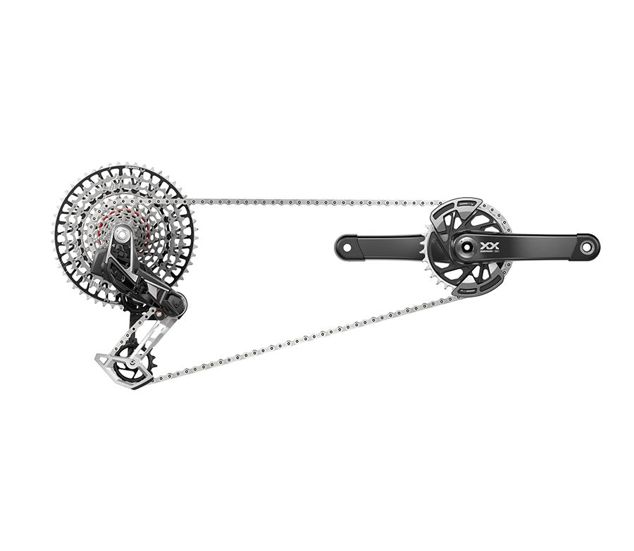 SRAM XX T-Type Eagle Transmission Power Meter Group - 175mm 32t Chainring AXS POD Controller 10-52t Cassette Rear Derailleur Chain-Goodwynn'sGoodwynn's