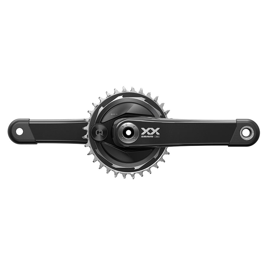 SRAM XX Eagle T-Type AXS Power Meter Wide Crankset - 175mm 12-Spd 32t Chainring DM Thread Mount PM Spider DUB Spindle Interface Blk-Goodwynn'sGoodwynn's