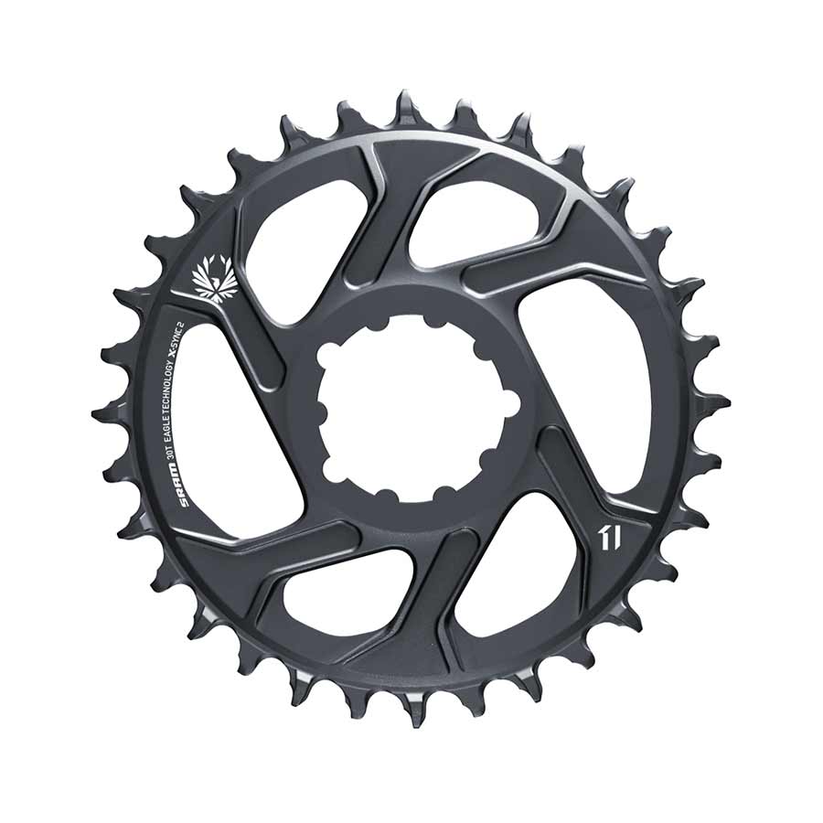 SRAM Eagle Chainring Teeth: 30 Speed: 11/12 BCD: Direct Mount Aluminum Grey 6mm-Goodwynn'sGoodwynn's