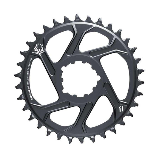 SRAM Eagle Chainring Teeth: 32 Speed: 11/12 BCD: Direct Mount Aluminum Lunar/Polar Grey 6mm-Goodwynn's