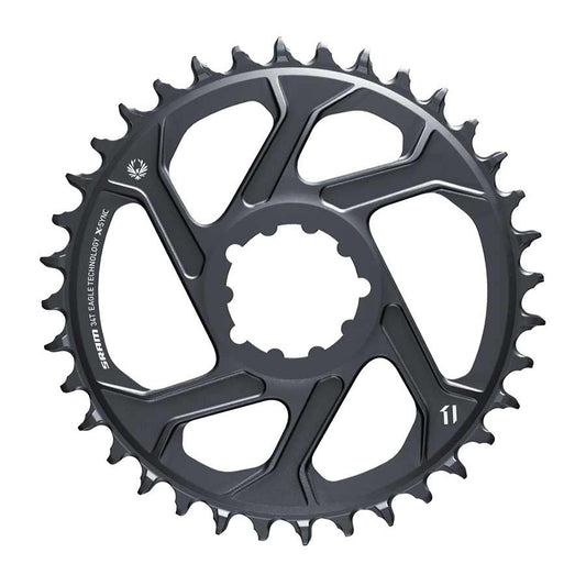 SRAM Eagle Chainring Teeth: 34 Speed: 11/12 BCD: Direct Mount Aluminum Lunar/Polar Grey 6mm-Goodwynn's