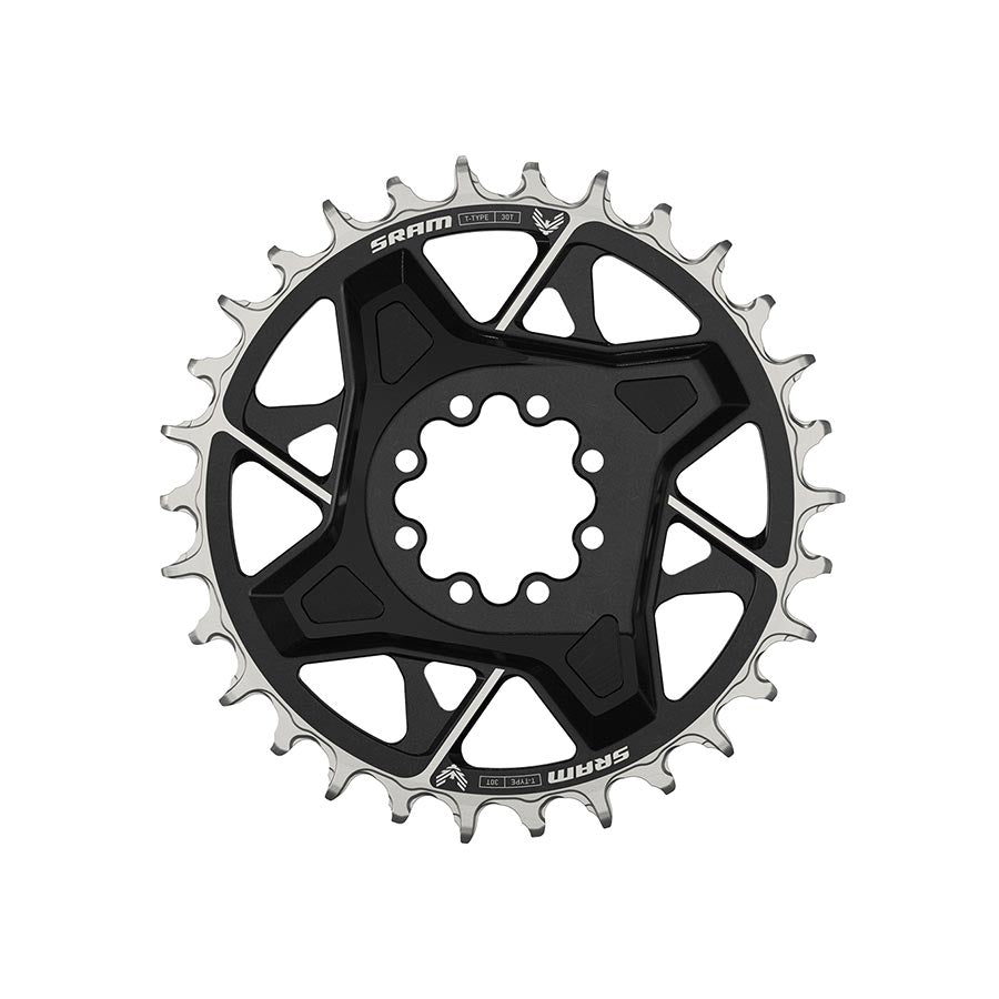 SRAM X0 Eagle T-Type Direct Mount Chainring - 30t 12-Speed 8-Bolt Direct Mount 3mm Offset Aluminum BLK D1-Goodwynn'sGoodwynn's