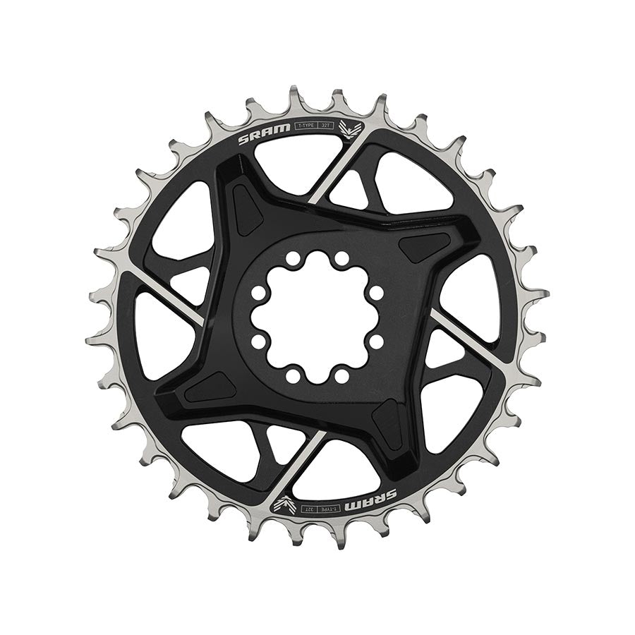 SRAM X0 Eagle T-Type Direct Mount Chainring - 32t 12-Speed 8-Bolt Direct Mount 3mm Offset Aluminum BLK D1-Goodwynn'sGoodwynn's