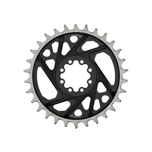 SRAM XX Eagle T-Type Direct Mount Chainring - 30t 12-Speed 8-Bolt Direct Mount 3mm Offset Aluminum BLK D1-Goodwynn's