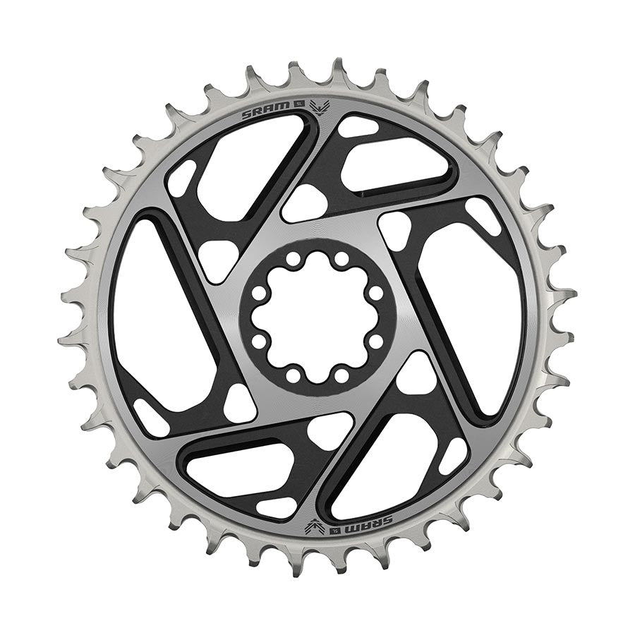 SRAM XX SL Eagle T-Type Direct Mount Chainring - 36t 12-Speed 8-Bolt Direct Mount 0mm Offset Aluminum BLK/Silver D1-Goodwynn'sGoodwynn's