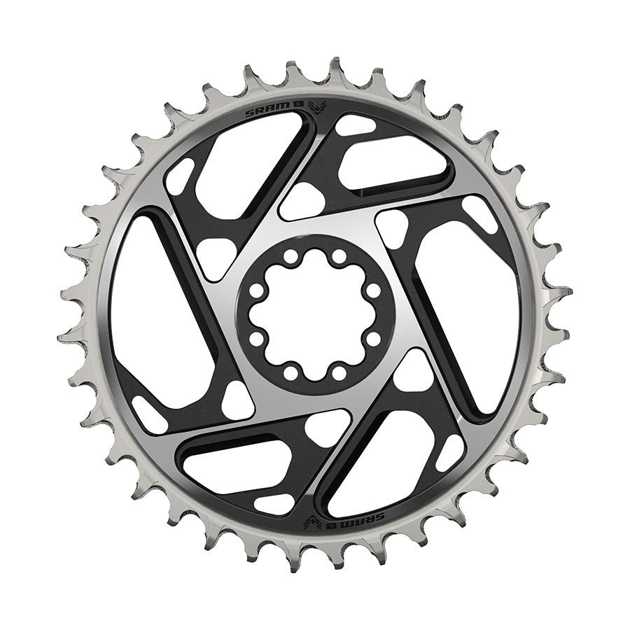 SRAM XX SL Eagle T-Type Direct Mount Chainring - 36t 12-Speed 8-Bolt Direct Mount 3mm Offset Aluminum BLK/Silver D1-Goodwynn'sGoodwynn's
