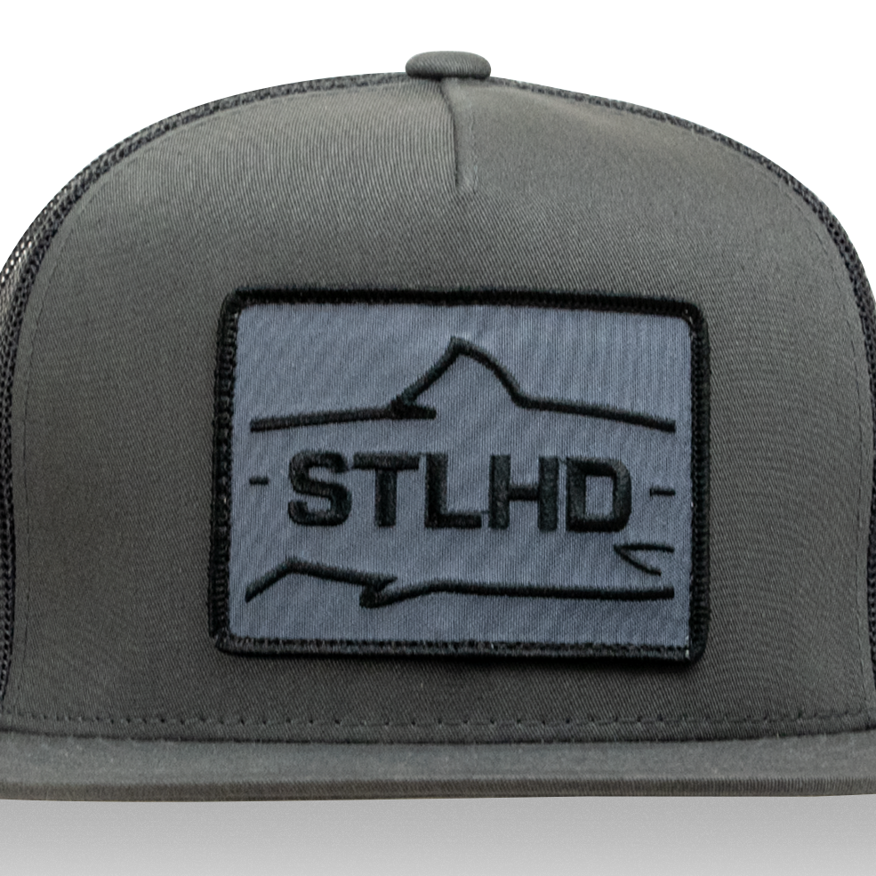 STLHD Ghost Flat Bill Trucker Grey/Charcoal