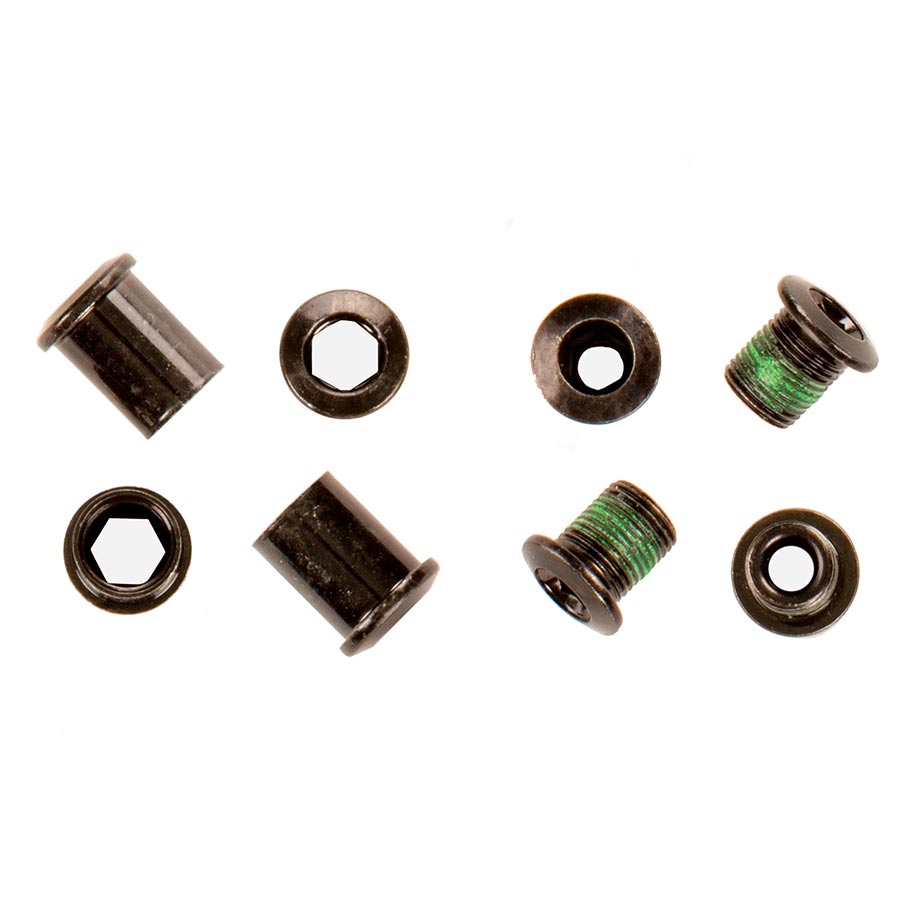 SRAM 4 Bolt Bashguard Chainring Bolts Chainring Hardware Black Kit-Goodwynn'sGoodwynn's