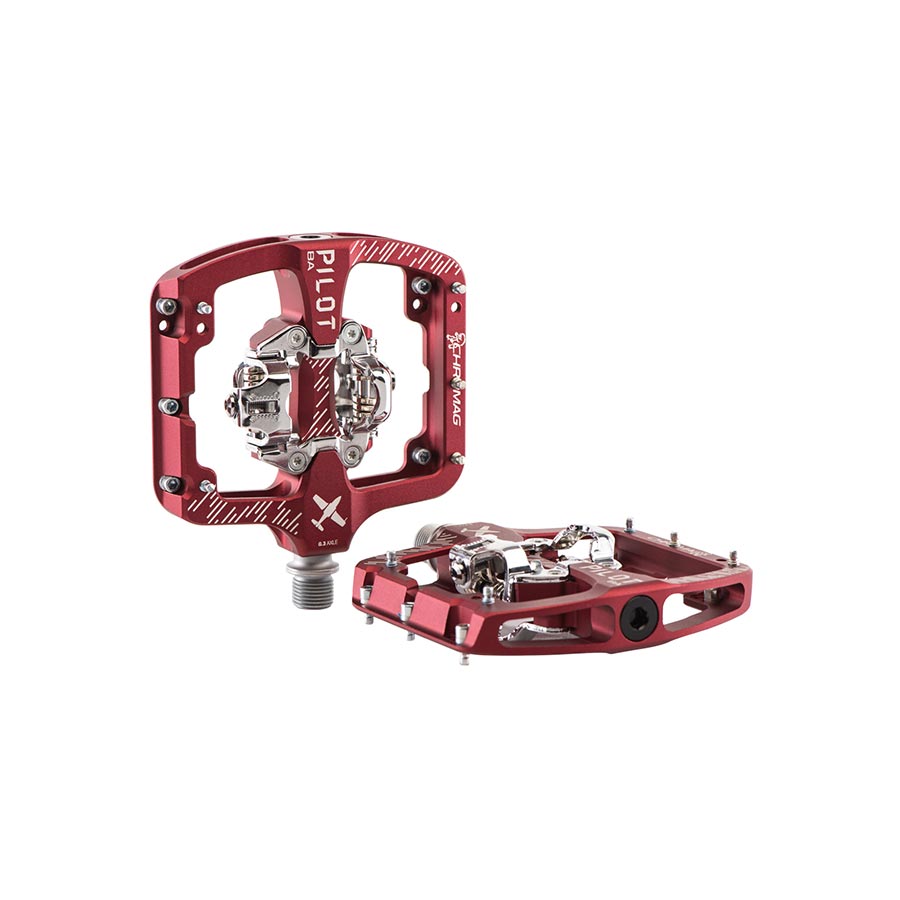 Chromag Pilot BA Pedals - Dual Sided Clipless 9/16" Red Wide-Goodwynn'sGoodwynn's
