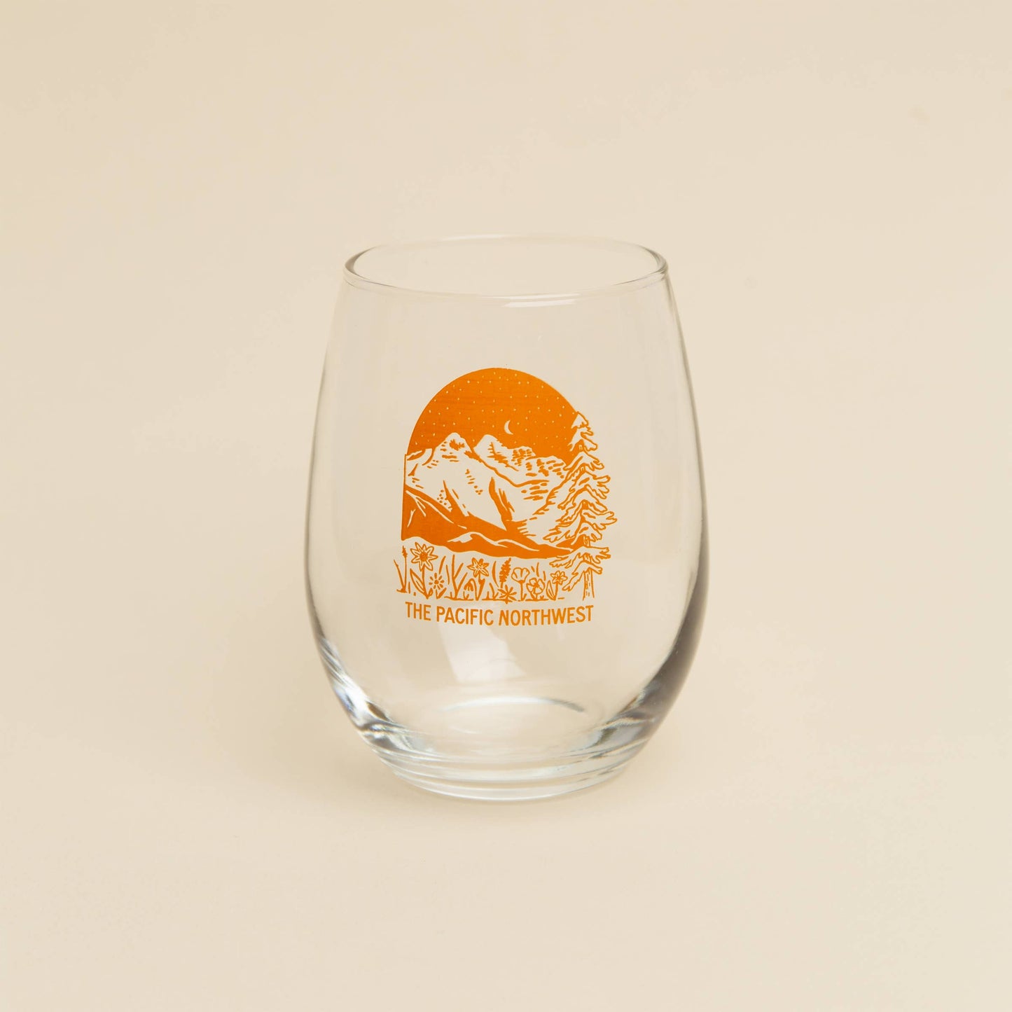 Tender Loving Empire - PNW Landscape Wine Glass