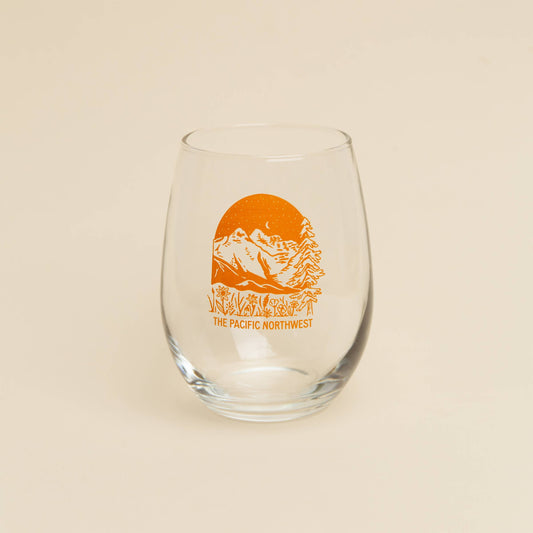 Tender Loving Empire - PNW Landscape Wine Glass-Goodwynn's