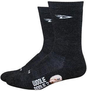 DeFeet Woolie Boolie 6" D-Logo Socks 7-9 Charcoal