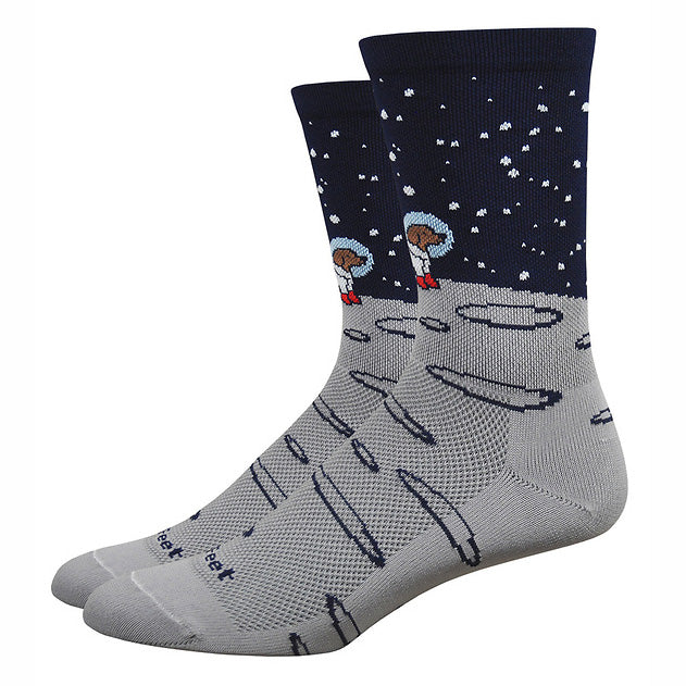 DeFeet Aireator 6" Moon Doggo Socks 9.5-11.5 Gray-Goodwynn'sGoodwynn's