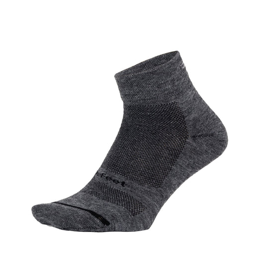DeFeet Wooleator Pro 1" Gravel Gray Socks 7-9